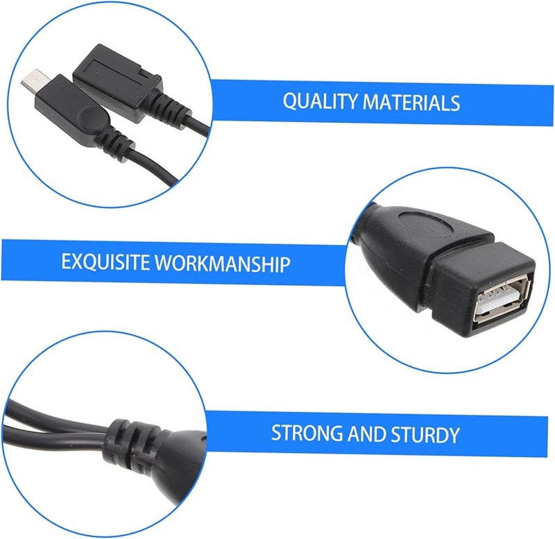 Micro USB Adapter 2PCS Plastic Phone Cable Converter Data Line Accessory - Image 5